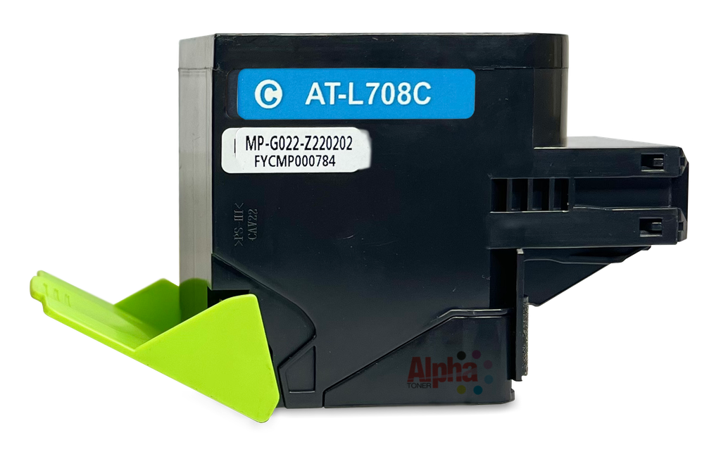 TONER COMPATIBLE LEX 708 70C8HC0 CS310/CS410/CS510 CYAN ALTO RENDIMIENTO