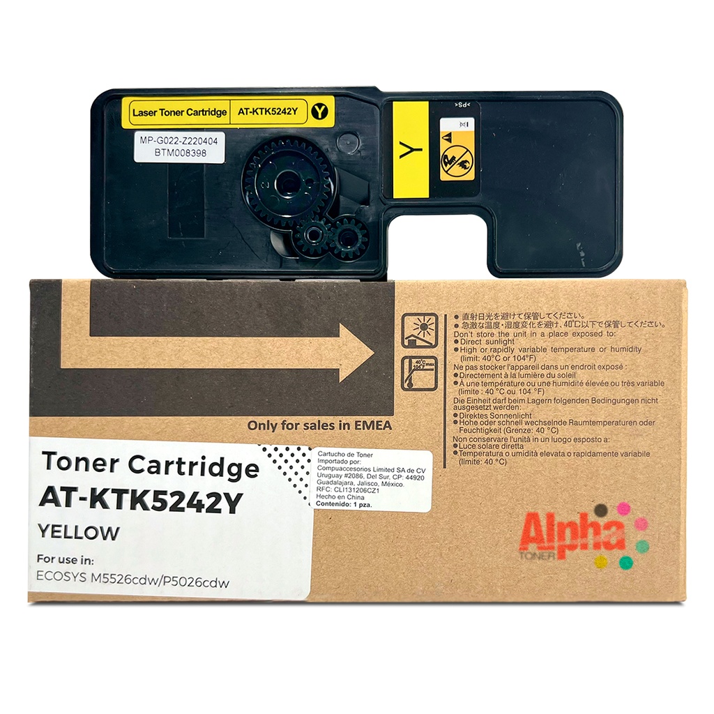 TONER COMPATIBLE KYO TK-5242 AMARILLO