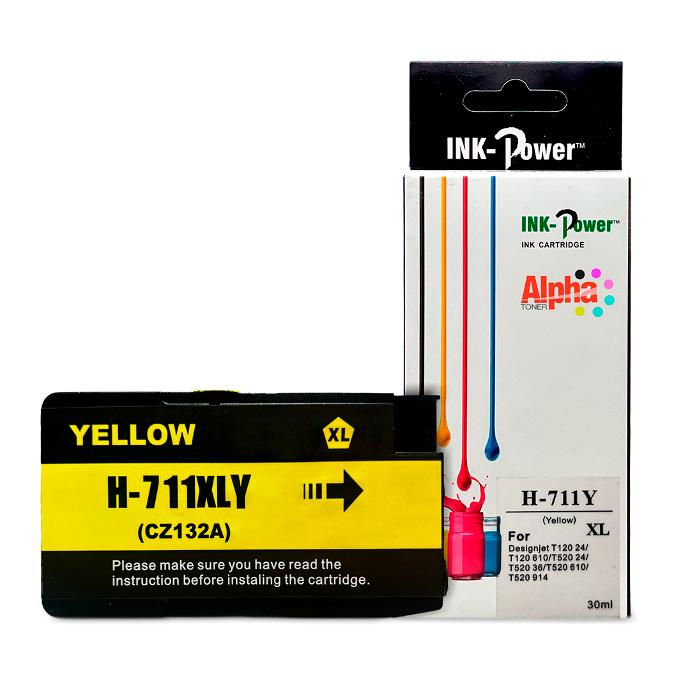 CARTUCHO DE TINTA COMPATIBLE HEP 711XL AMARILLO