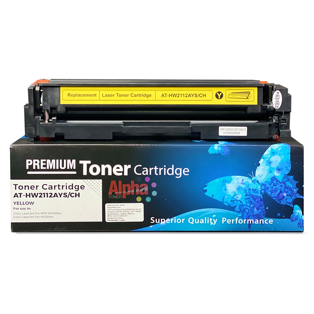 TONER COMPATIBLE HEP W2112A AMARILLO SIN CHIP