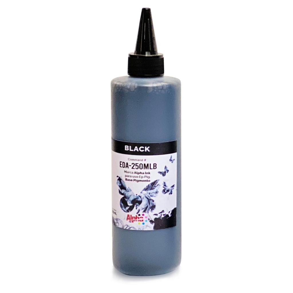 250ML DE TINTA COMPATIBLE EP PIGMENTADA ALPHAINK NEGRA