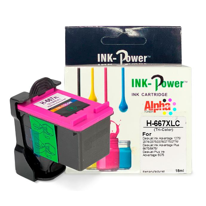 CARTUCHO DE TINTA COMPATIBLE HEP 667XL COLOR