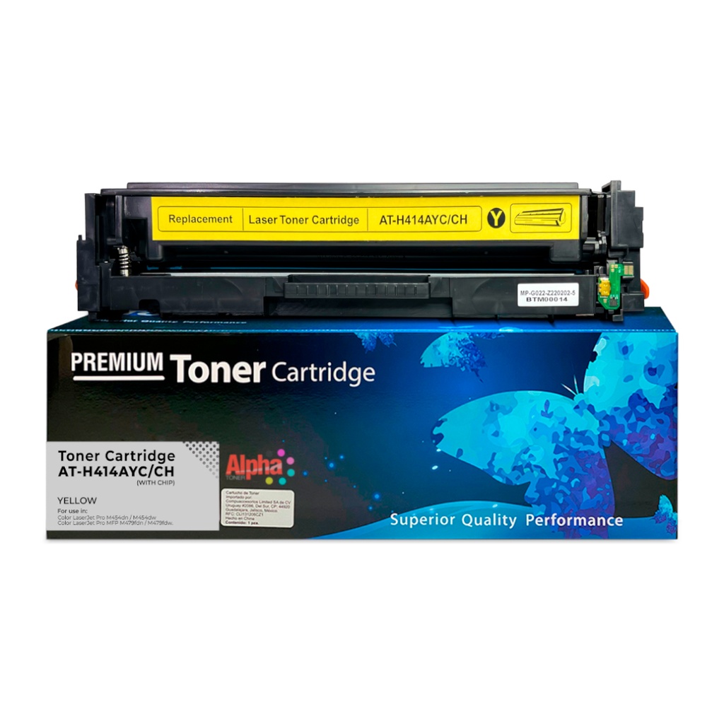 TONER COMPATIBLE HEP 414A (W2022A) AMARILLO CON CHIP