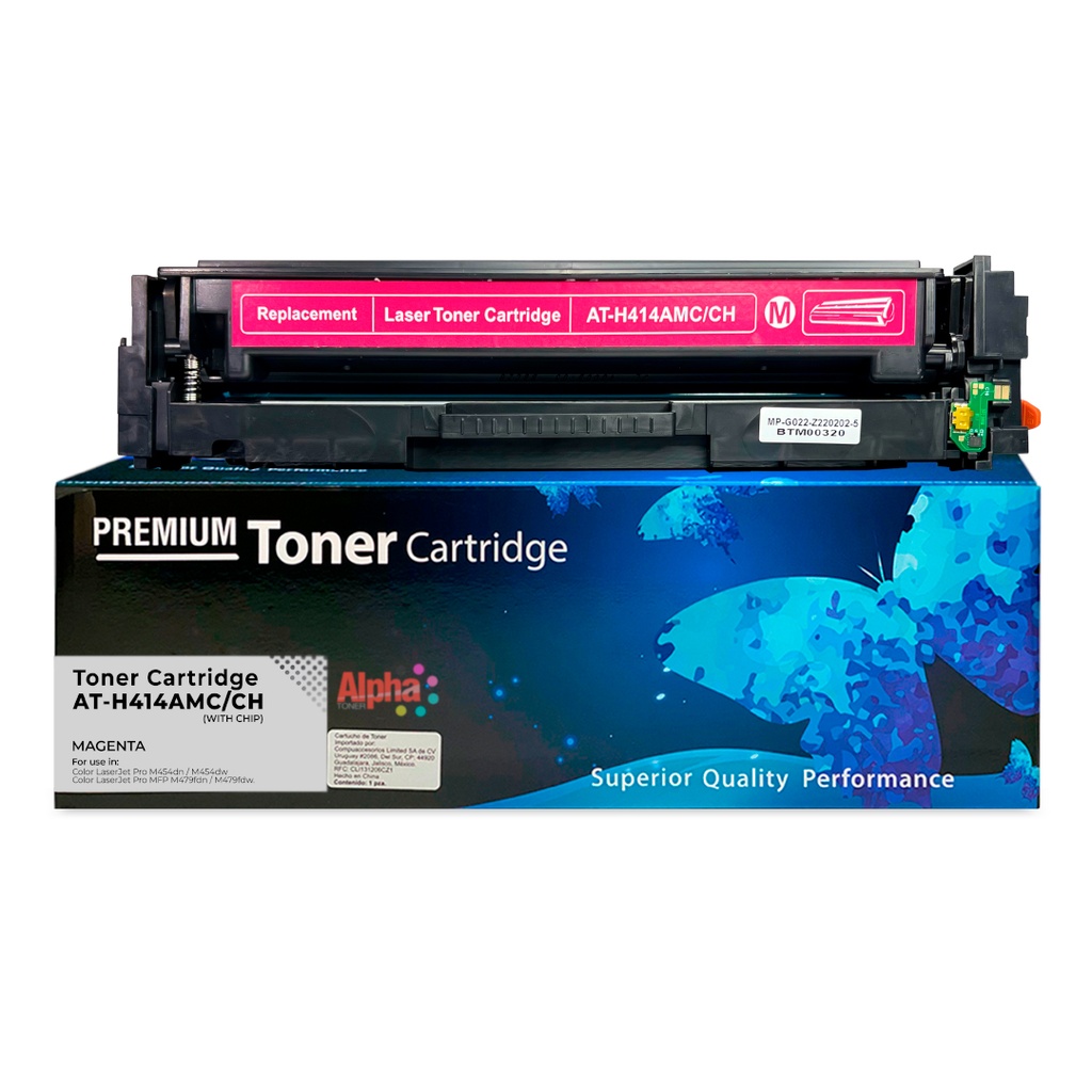 TONER COMPATIBLE HEP 414A (W2023A) MAGENTA CON CHIP