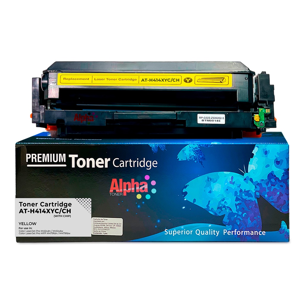 TONER COMPATIBLE HEP 414X (W2022X) AMARILLO CON CHIP