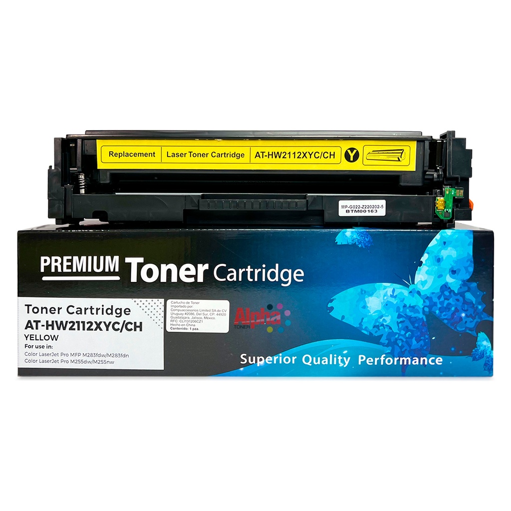 TONER COMPATIBLE HEP W2112X AMARILLO CON CHIP