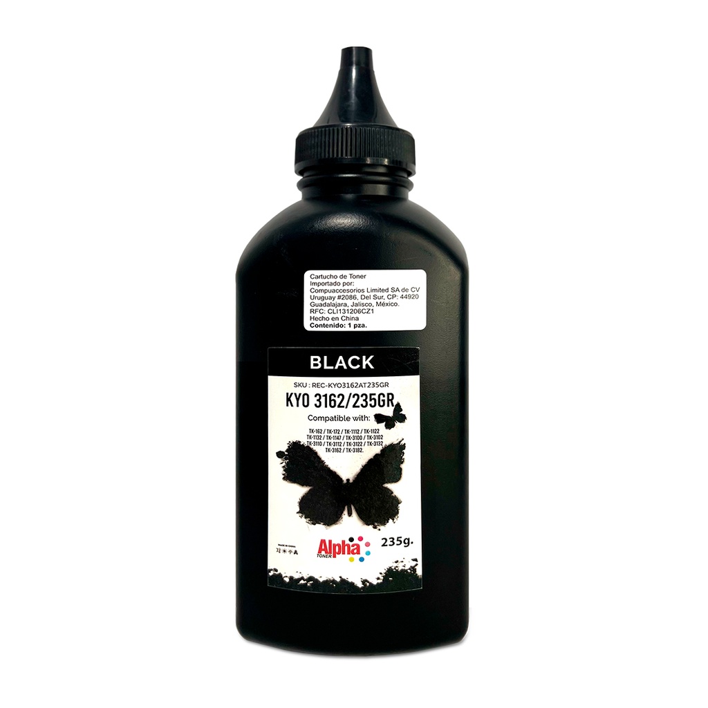RECARGA TONER KYO MITA TK-17 ALPHA TONER 235GRS