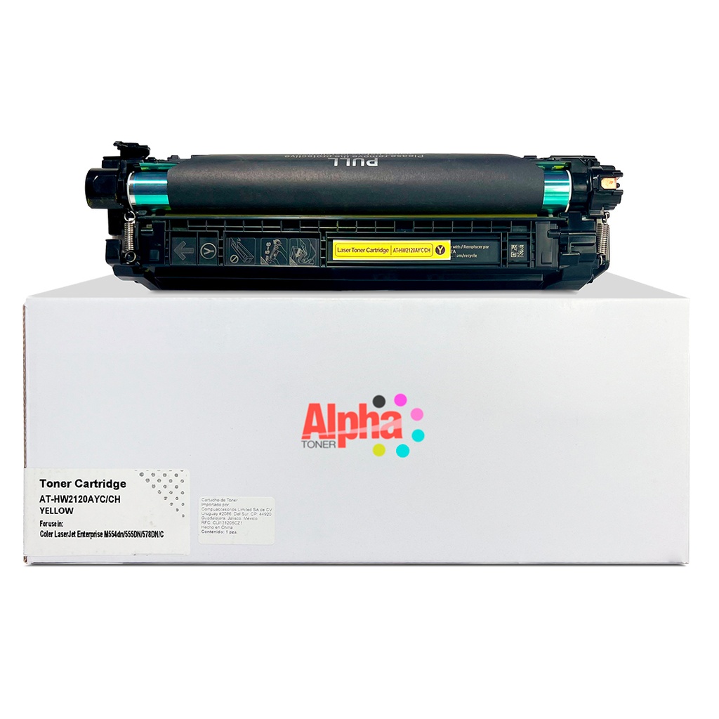TONER COMPATIBLE HEP W2120A AMARILLO CON CHIP