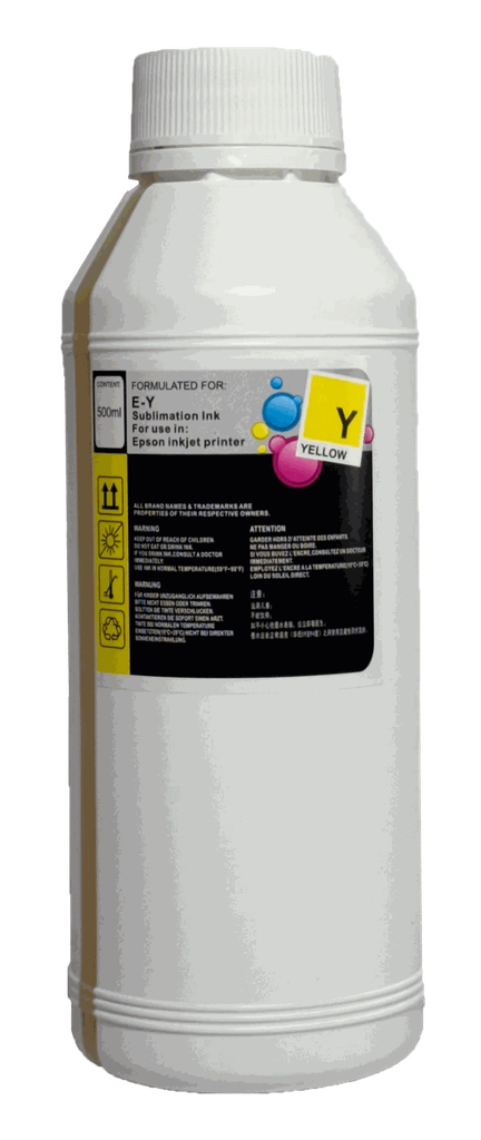 500 ML DE TINTA SUBLIMACION ALPHAINK AMARILLO
