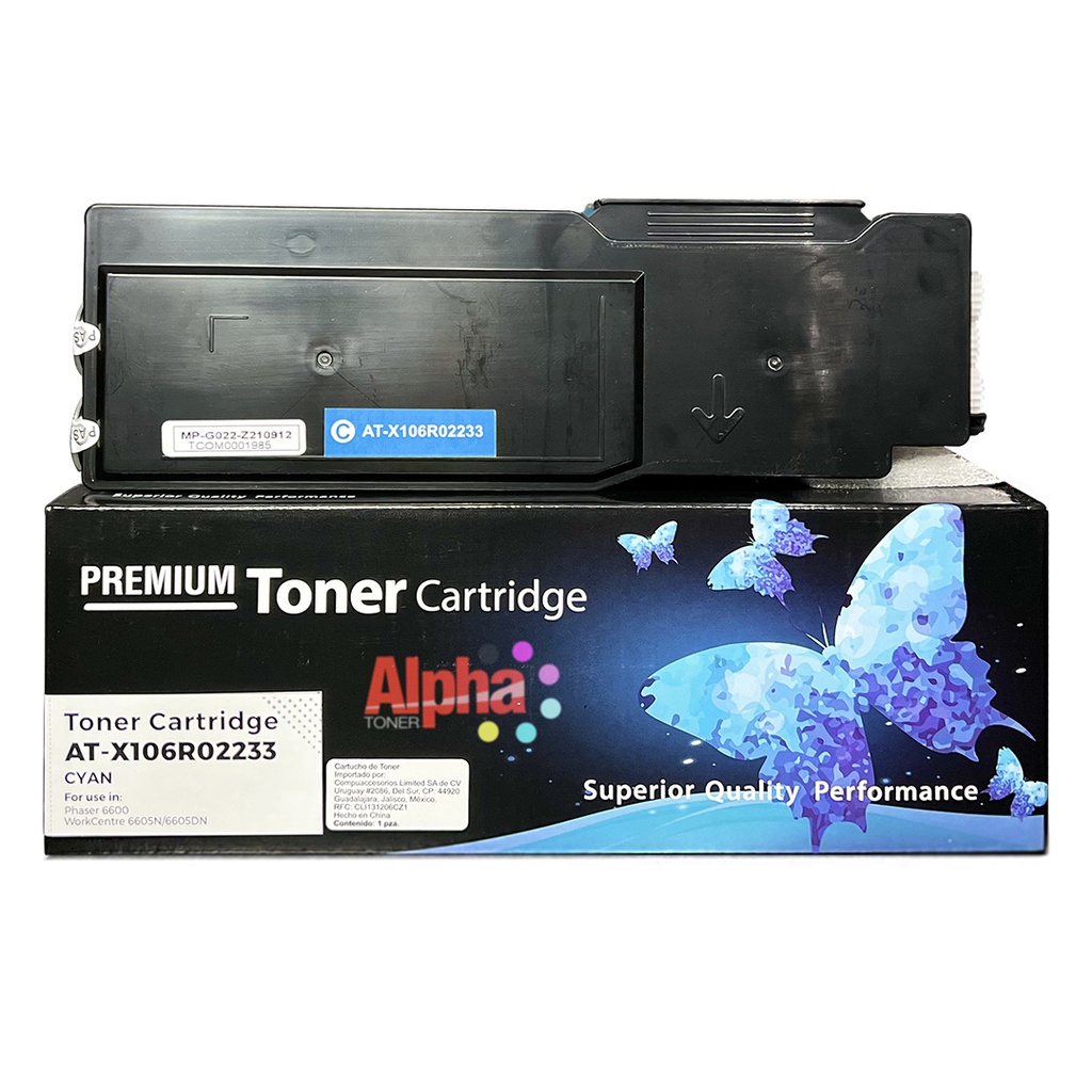 TONER COMPATIBLE XE 6600 CYAN