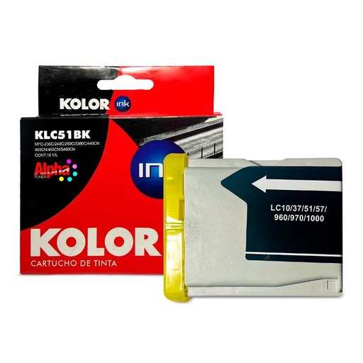 [AT-INKBLC51BK] CARTUCHO DE TINTA COMPATIBLE BRO LC-51 NEGRO