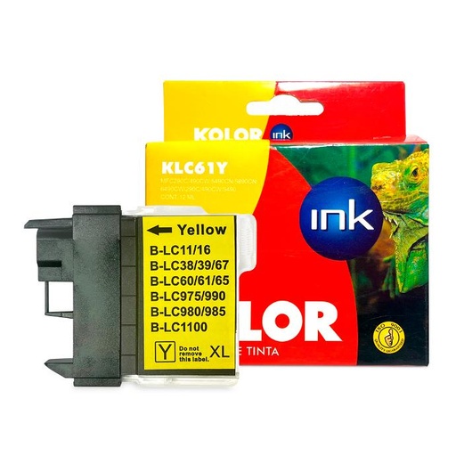 [AT-INKBLC61Y] CARTUCHO DE TINTA COMPATIBLE BRO LC-61 AMARILLO