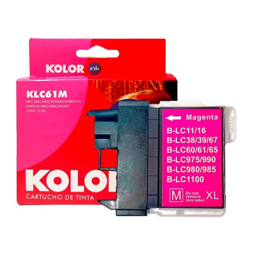 [AT-INKBLC61M] CARTUCHO DE TINTA COMPATIBLE BRO LC-61 MAGENTA