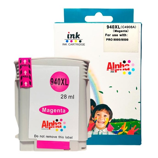 [AT-INKH940M] CARTUCHO DE TINTA COMPATIBLE HEP 940XL MAGENTA