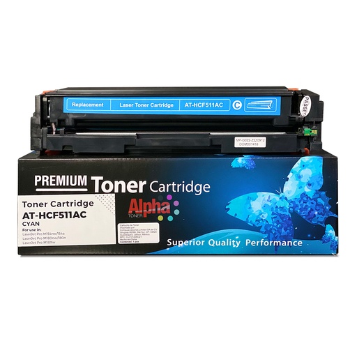 [AT-HCF511AC] TONER COMPATIBLE HEP CF511A CYAN