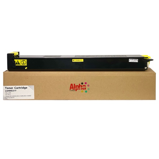 [AT-SHMX31Y] TONER COMPATIBLE SHP MX-2600N / MX-3100N / MX-4100N / MX-5001N MX-31 AMARILLO