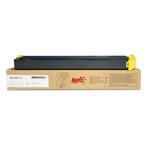 [AT-SHMX36Y] TONER COMPATIBLE SHP MX-2610N / MX-2640N / MX-3110N / MX-3640N MX-36 AMARILLO