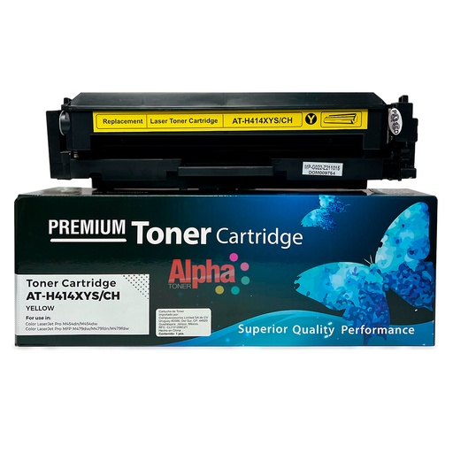 [AT-H414XYS/CH] TONER COMPATIBLE HEP 414X (W2022X) AMARILLO SIN CHIP