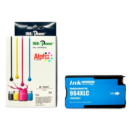 [AT-INKH964C] CARTUCHO DE TINTA COMPATIBLE HEP 964XL CYAN