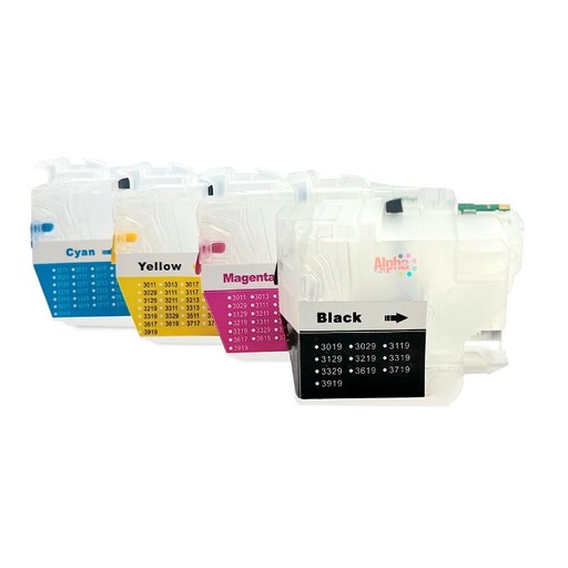 [CARE-BLC3019C] JUEGO DE 4 CARTUCHOS CORTOS RELLENABLES BRO LC3019 / LC3017