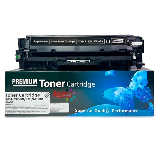 [AT-HCF380/530/410BK] TONER COMPATIBLE HEP CF380X/530A/410X NEGRO