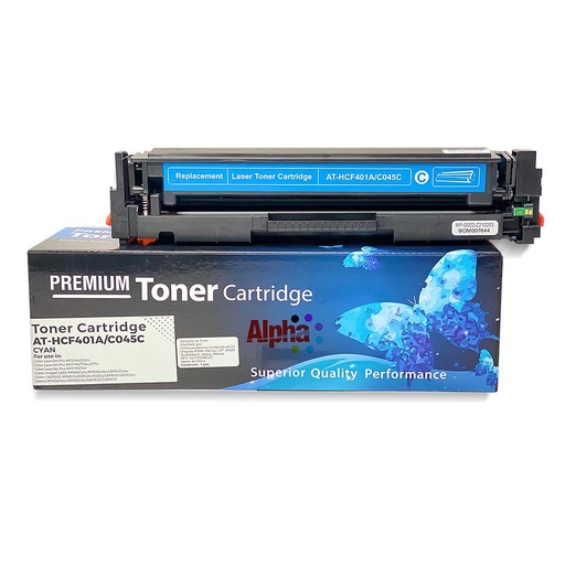 [AT-HCF401A/C045C] TONER COMPATIBLE HEP CF401A / CAN 045  CYAN